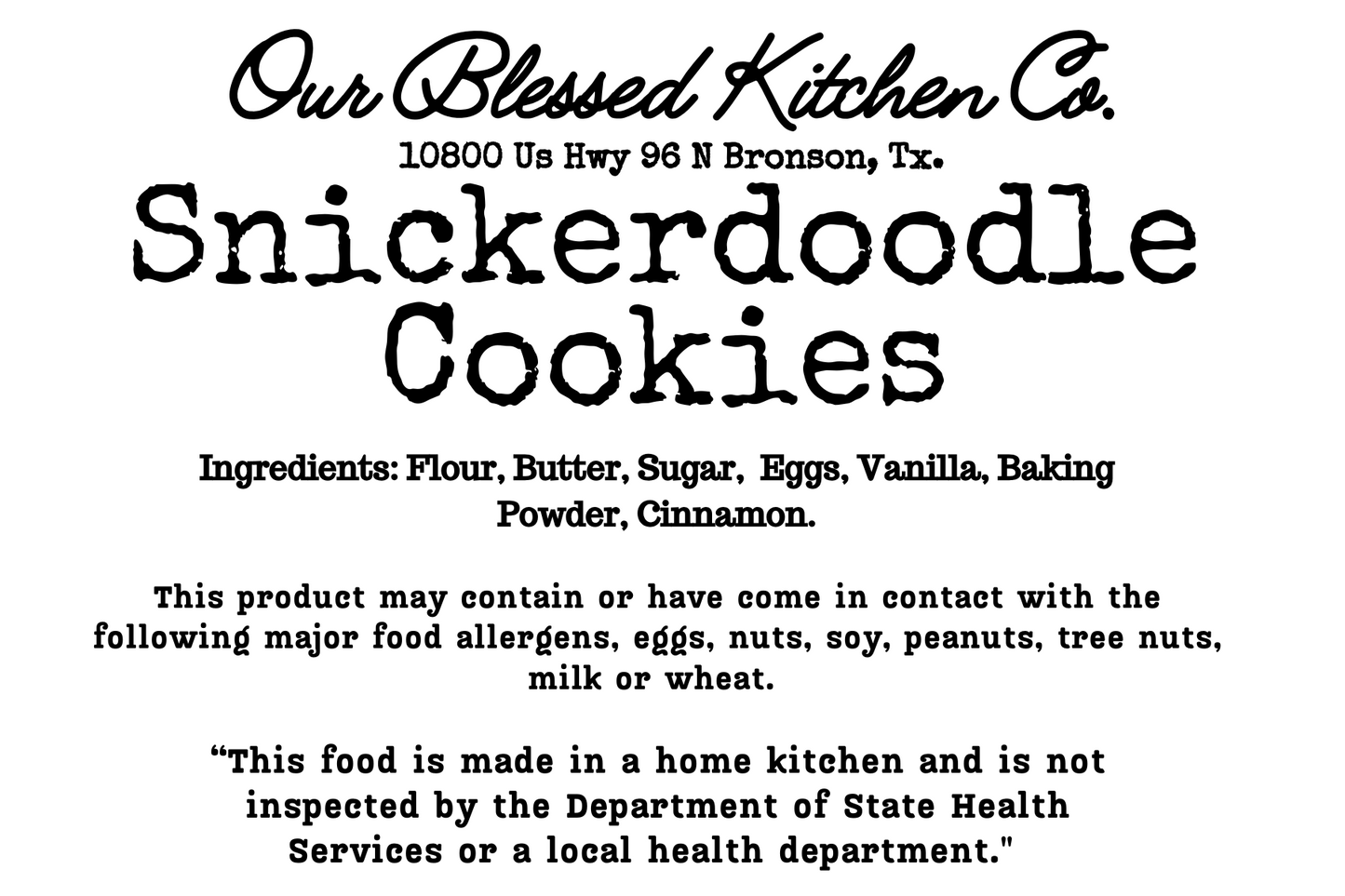 Snickerdoodle Cookie