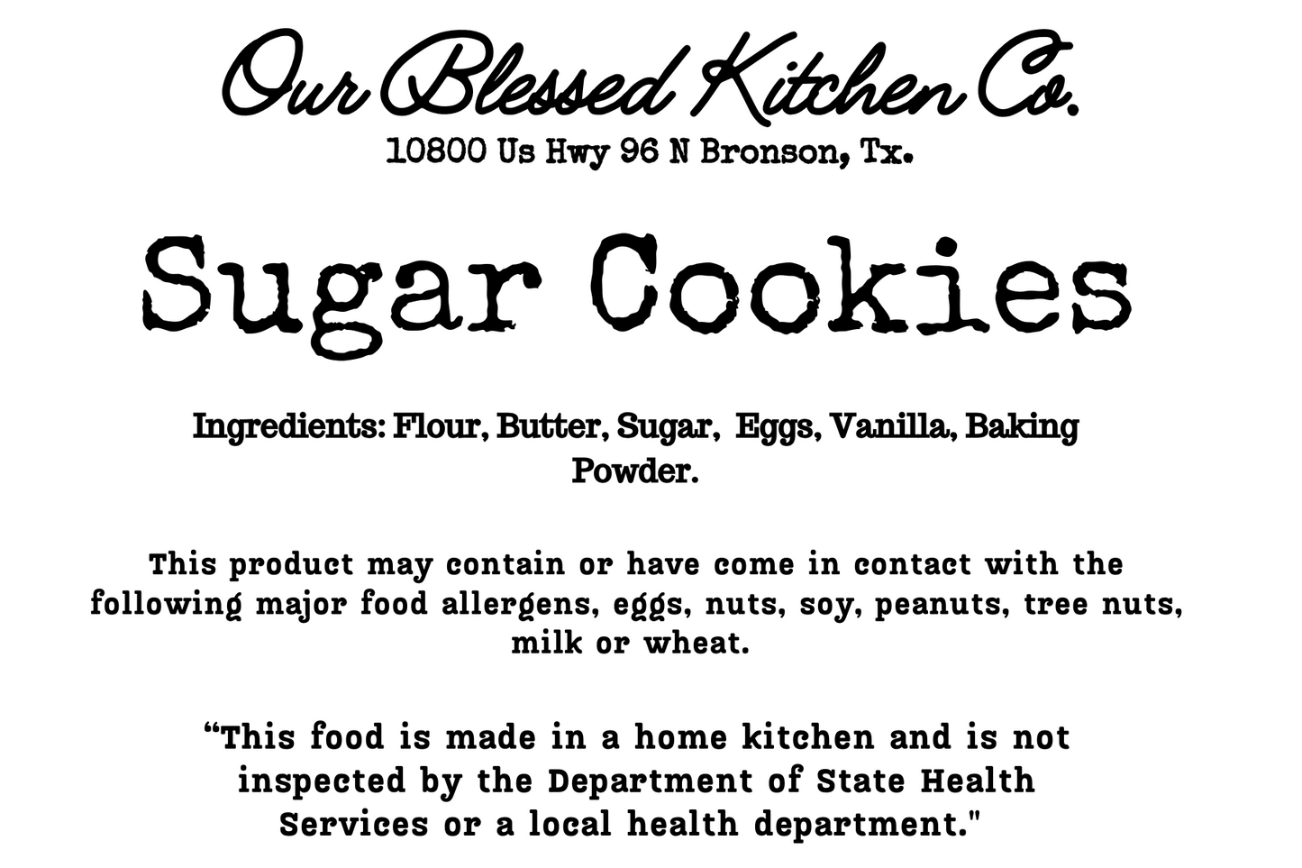 Sugar Cookie