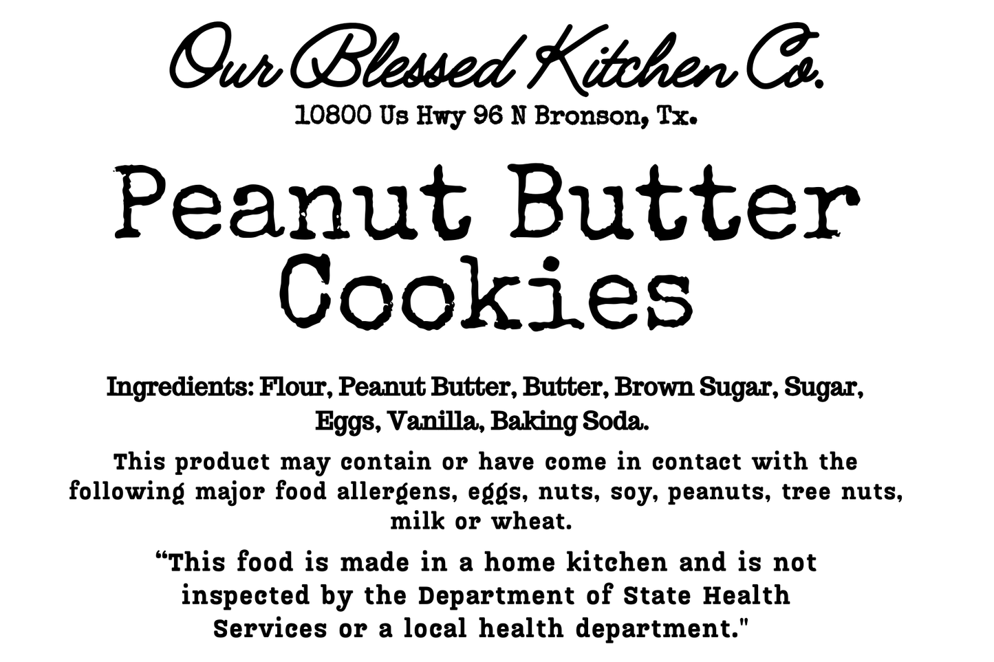 Peanut Butter Cookie