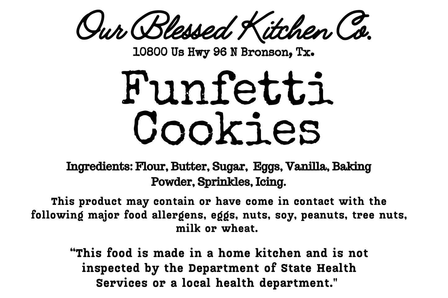 Funfetti Cookie
